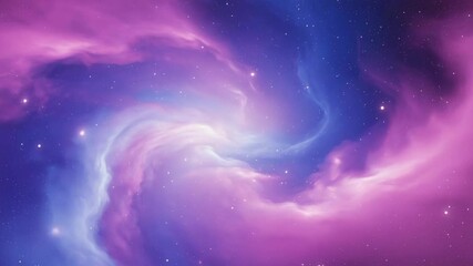 Surreal cosmic vista featuring magenta and indigo nebula swirls with stars and dust, perfect for futuristic and sci-fi themed projects.
