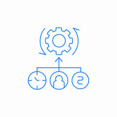 settings cogwheel icon sign vector