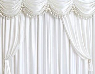 Elegant white drapes