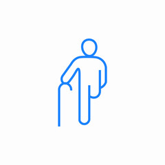standing person icon sign vector