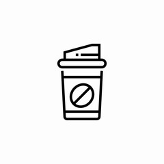 takeaway coffee cup icon sign vector