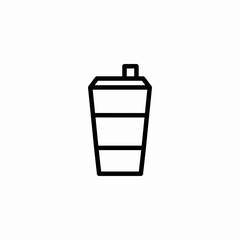 tall cup icon sign vector