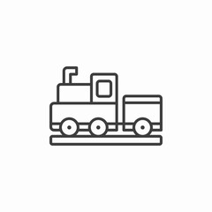 toy train tracks icon sign vector
