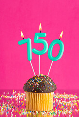 Number of followers or likes - Candle number 750