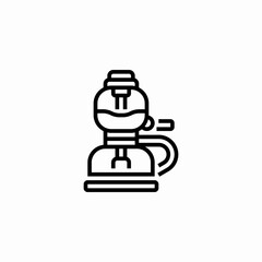 vacuum coffee maker icon sign vector