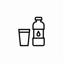 water glasses icon sign vector