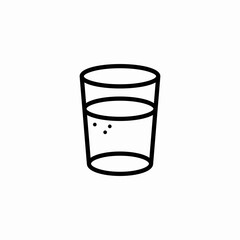 water glass icon sign vector