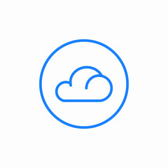 weather cloud  clouds icon sign vector