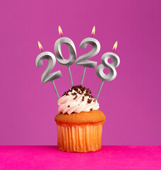 Candles number 2028 for happy new year - New Year's Eve Celebration