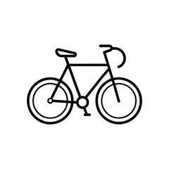 Fototapeta premium bicycle isolated on white background