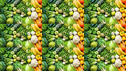 Food and healthy vegetables.