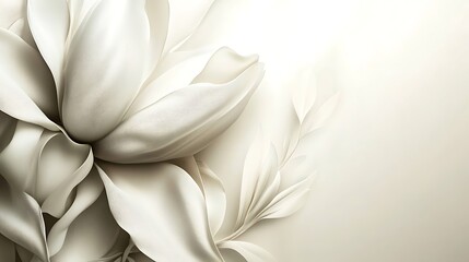 Elegant white magnolia floral design