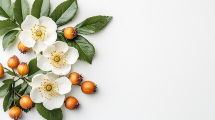 Petal Harmony with Rose Hips