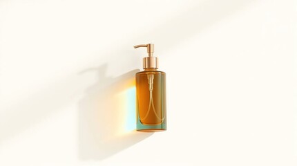 Fototapeta premium Amber Glass Bottle Dispenser.