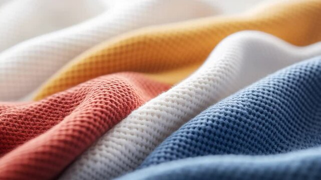 Colorful grid texture fabric folds abstract background