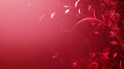 Red floral background design