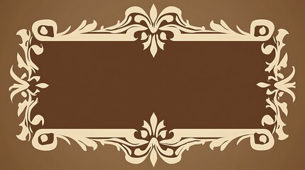 Ornate rectangular frame