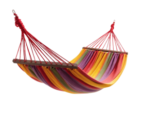 Vibrant Striped Hammock for Relaxation