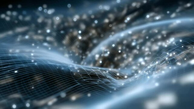 Curved Holographic Lines Around a Pulsar Mapping Gravitational Waves in Space