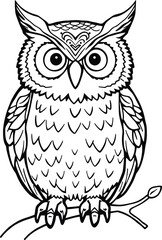 wild, illustration, wildlife, vector, animal, bird, owl, beak, feather, nature, cute, forest, wing, eye, character, predator, cartoon, graphic, art, funny, isolated, colorful, pet, zoo, design, mascot