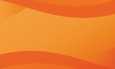Orange Abstract Gradient Background - Vibrant Smooth Wavy Shapes Vector Illustration