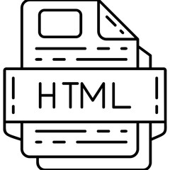HTML file format Icon