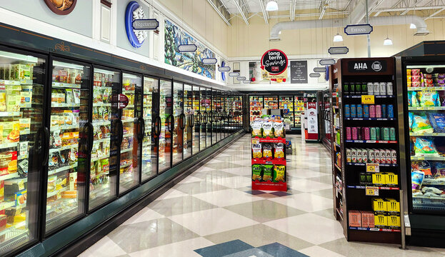 Harris Teeter Supermarket Interior, VA, USA