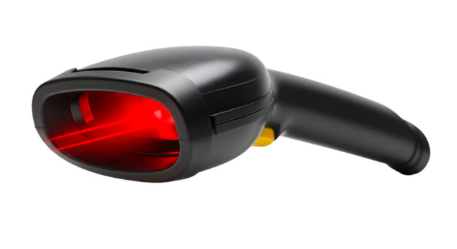 barcode reader machine isolated