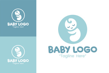 Baby Logo Playful and Soft Logo for Baby and Parenting Brands