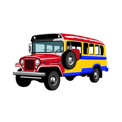 Philippine Traditional Public Utility Vehicle Jeepney