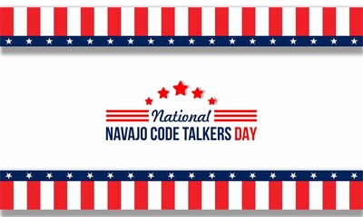 National Navajo Code Talkers Day desgin concept , vektor ilustration