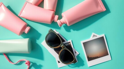 Summer Sunscreen Sunglasses Photos.