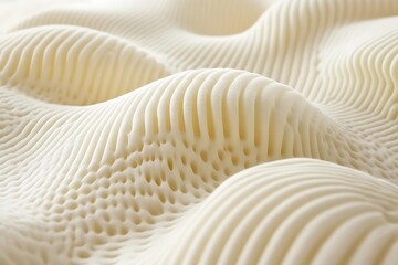 Luxurious Creamy Texture with Fluid Organic Wave Formations for Art