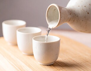 シズル感のある日本酒の写真