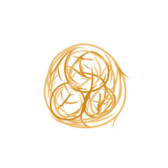 tumbleweed grass vector illustration