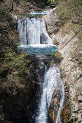 山梨県西沢渓谷七ツ釜五段の滝