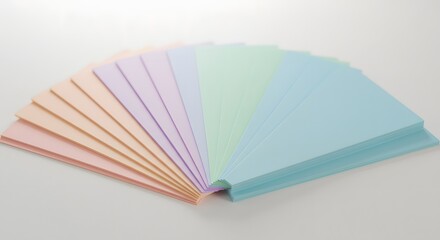 A Colorful Spectrum of Paper Awaits Exploration A Pastel Palette for Art and Office Projects