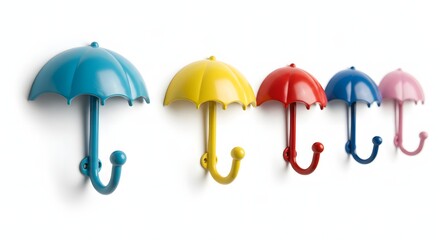 Colorful Umbrella Shaped Wall Hooks Creative and Functional Decorative Home Organization Solution Perfect For Coats