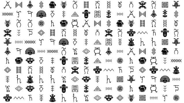 Colombian glyphs, symbols of some indigenous peoples of Colombia