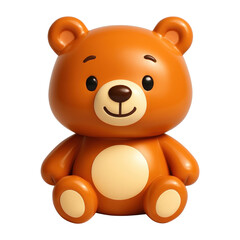 Obraz premium PNG Cute cartoon teddy bear illustration.
