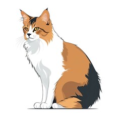 ちょこんとお座りする愛猫のソマリ