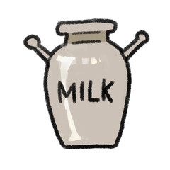 ミルク缶のイラスト