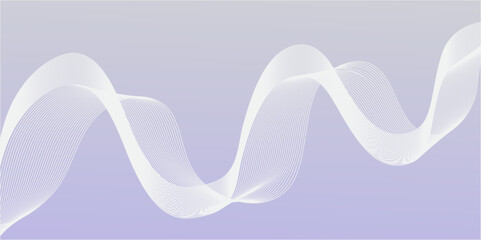 Abstract blue waves vector design illustration with flowing light curves create a digital technology backdrop