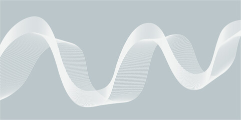 Abstract blue vector design with blue and white lines in a wave pattern