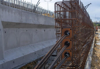 Fabrication of the reinforcement of the superstructure (upper part of the bridge)