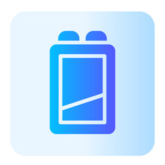 Obraz premium battery gradient icon
