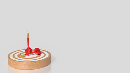 The Red darts and Blue eye target for Business concept.