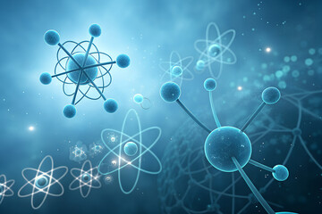 Atomic Structure Model with Orbiting Electrons – Scientific Visualization
