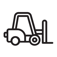 forklift line icon
