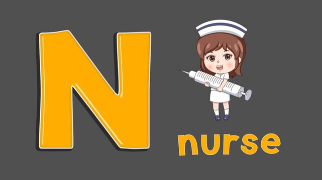 alphabet-N-for-nurse-kids-education-cartoon
